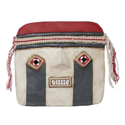 Pre-Inca Style Mask Tiahuanaco Face Ancient Peru Handmade Recycled Paper NOVICA   362406184174